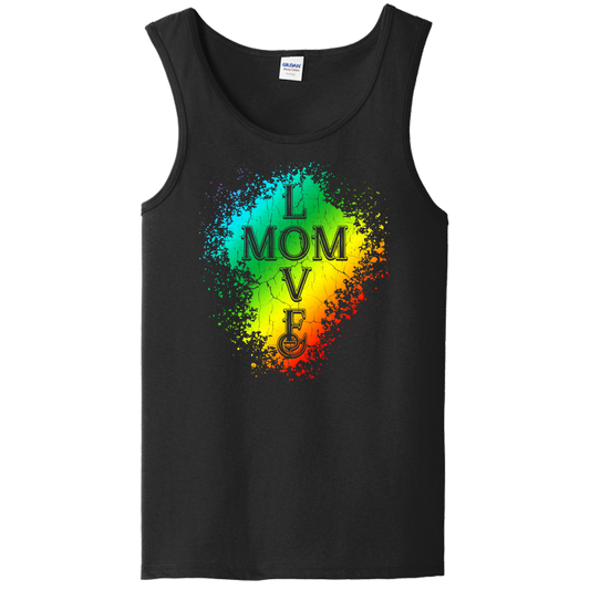 Mom Love Unisex Tank Top - Dark