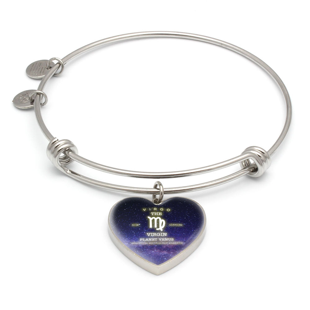 Virgo Gold/Silver Zodiac Heart Bracelet