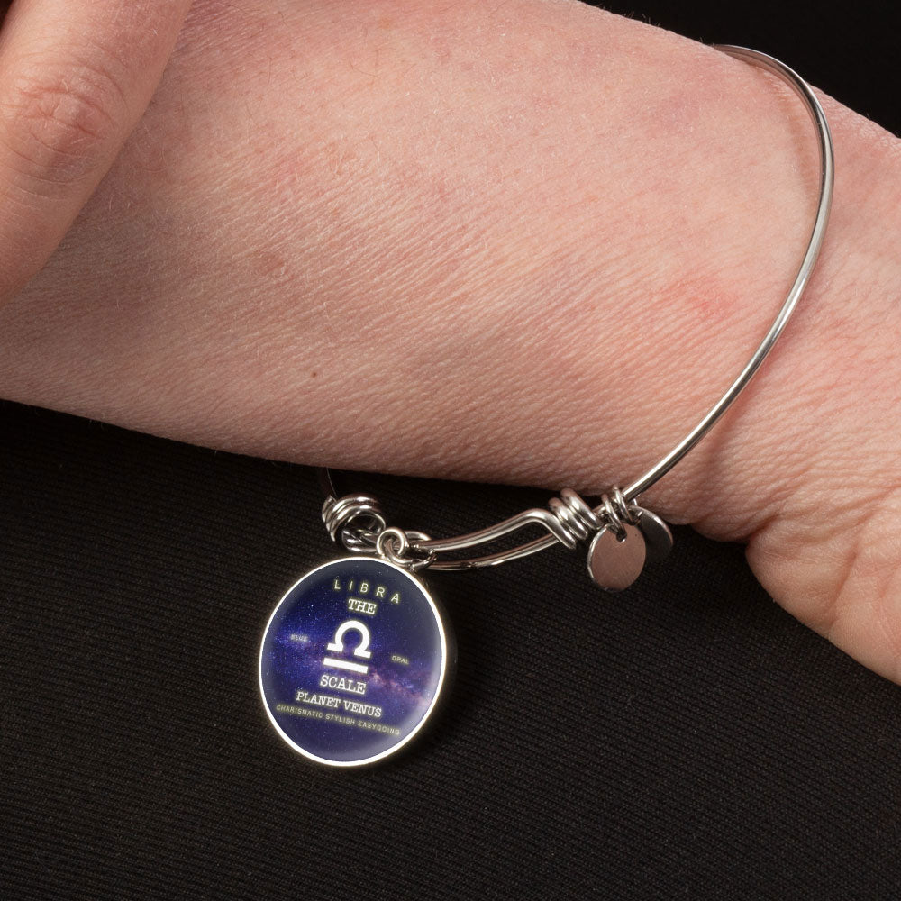 Libra Gold/Silver Zodiac Round Bracelet