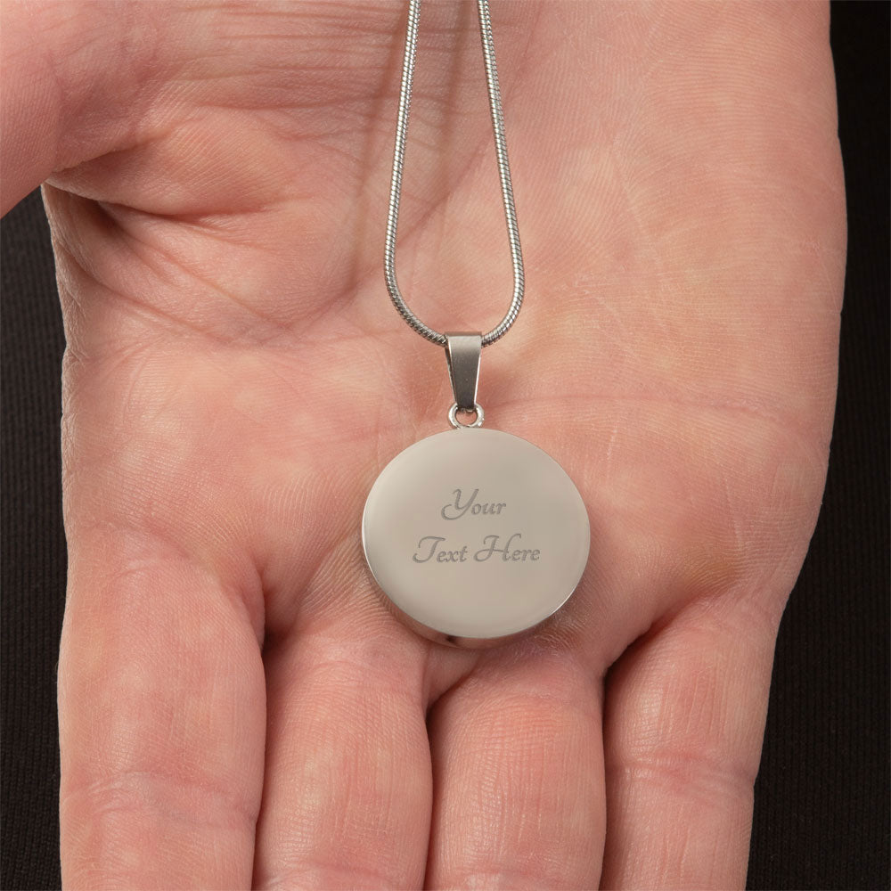 Taurus Gold/Silver Zodiac Round Necklace